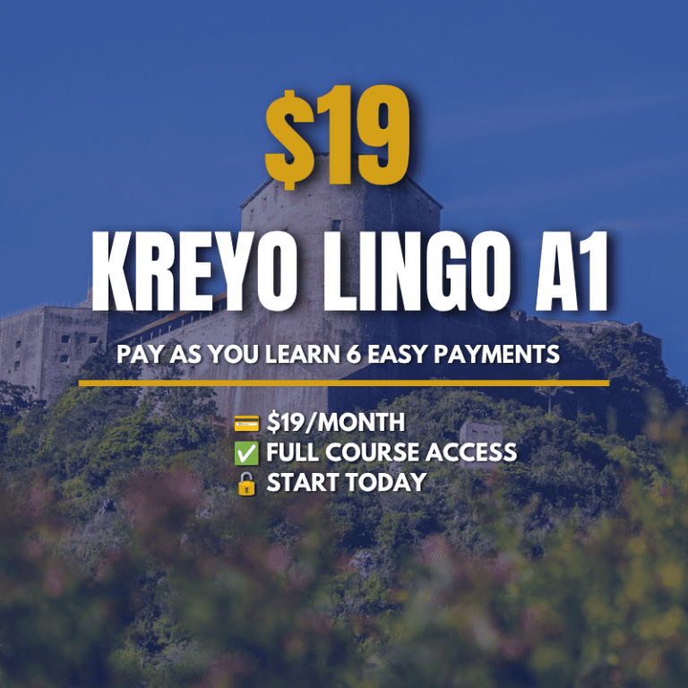 Option 2: Installment Plan (Kreyo Lingo A1)